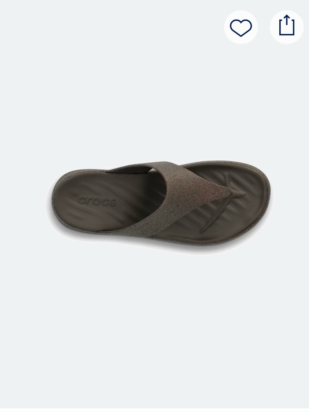 CROCS Brown Flip Flops